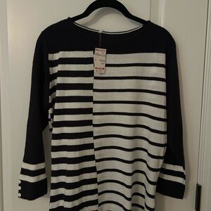 NWT Navy/White Sweater